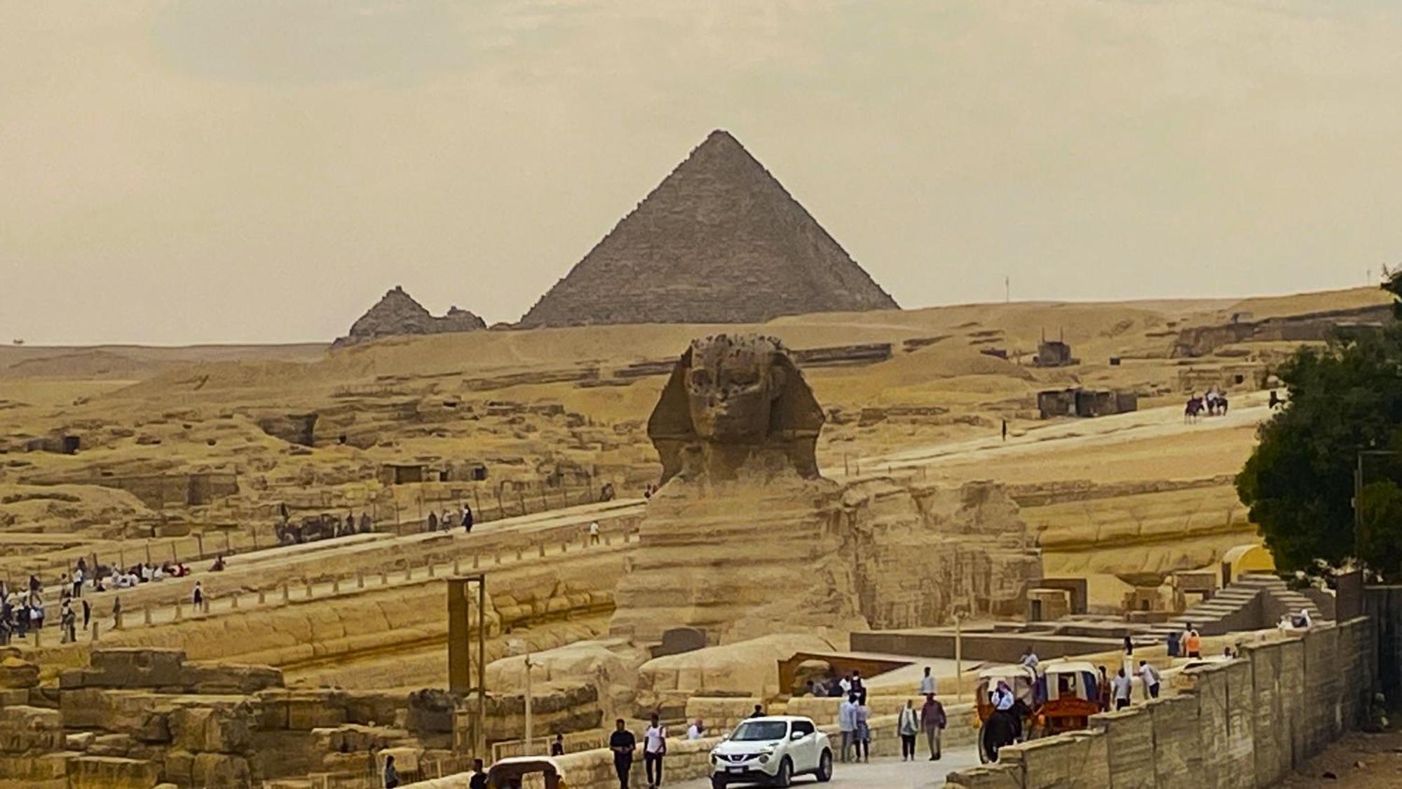 Seven Pyramids Panoramic View Inn Kafret el-Gabal Exterior photo