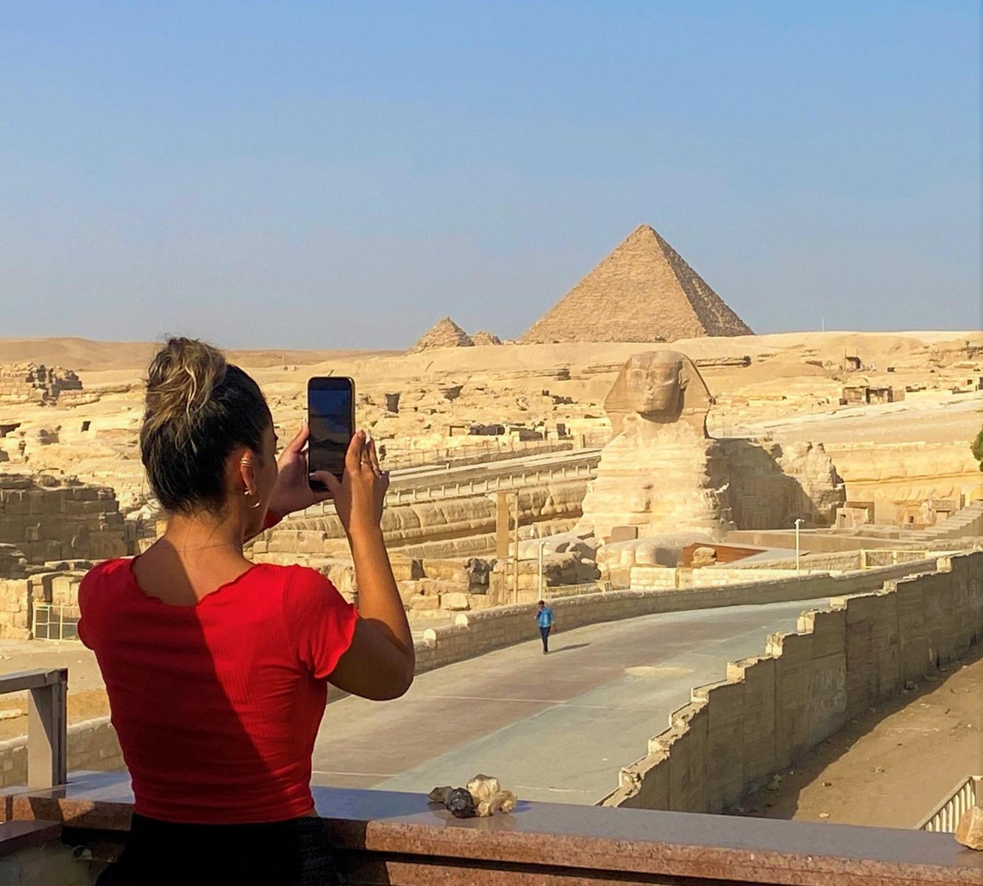 Seven Pyramids Panoramic View Inn Kafret el-Gabal Exterior photo