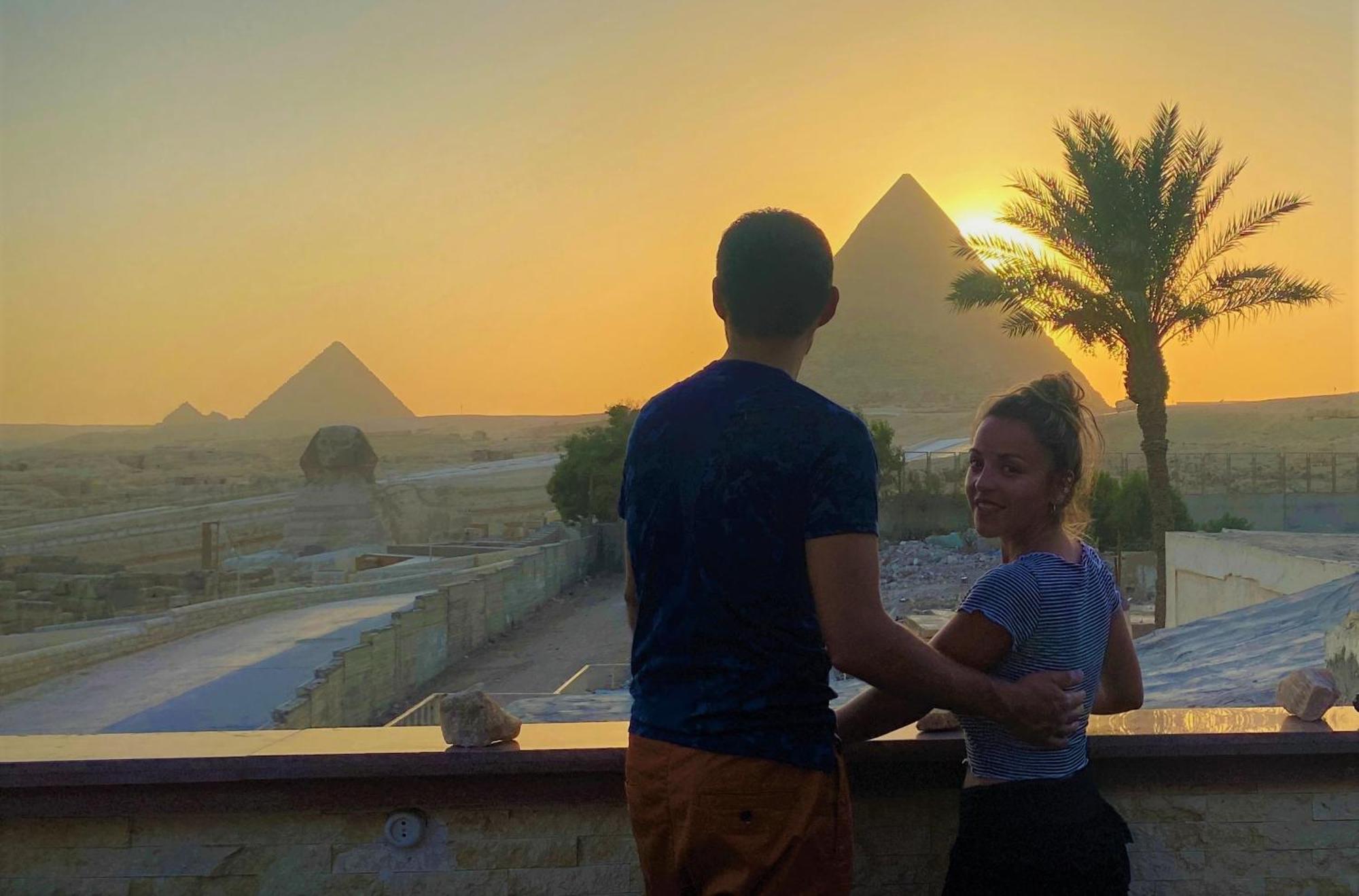 Seven Pyramids Panoramic View Inn Kafret el-Gabal Exterior photo