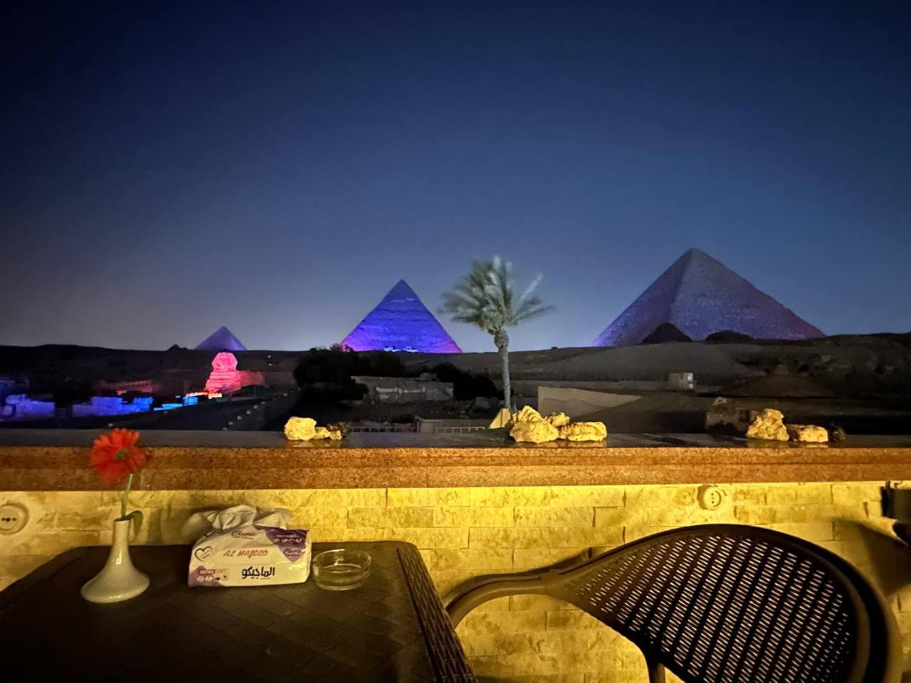 Seven Pyramids Panoramic View Inn Kafret el-Gabal Exterior photo