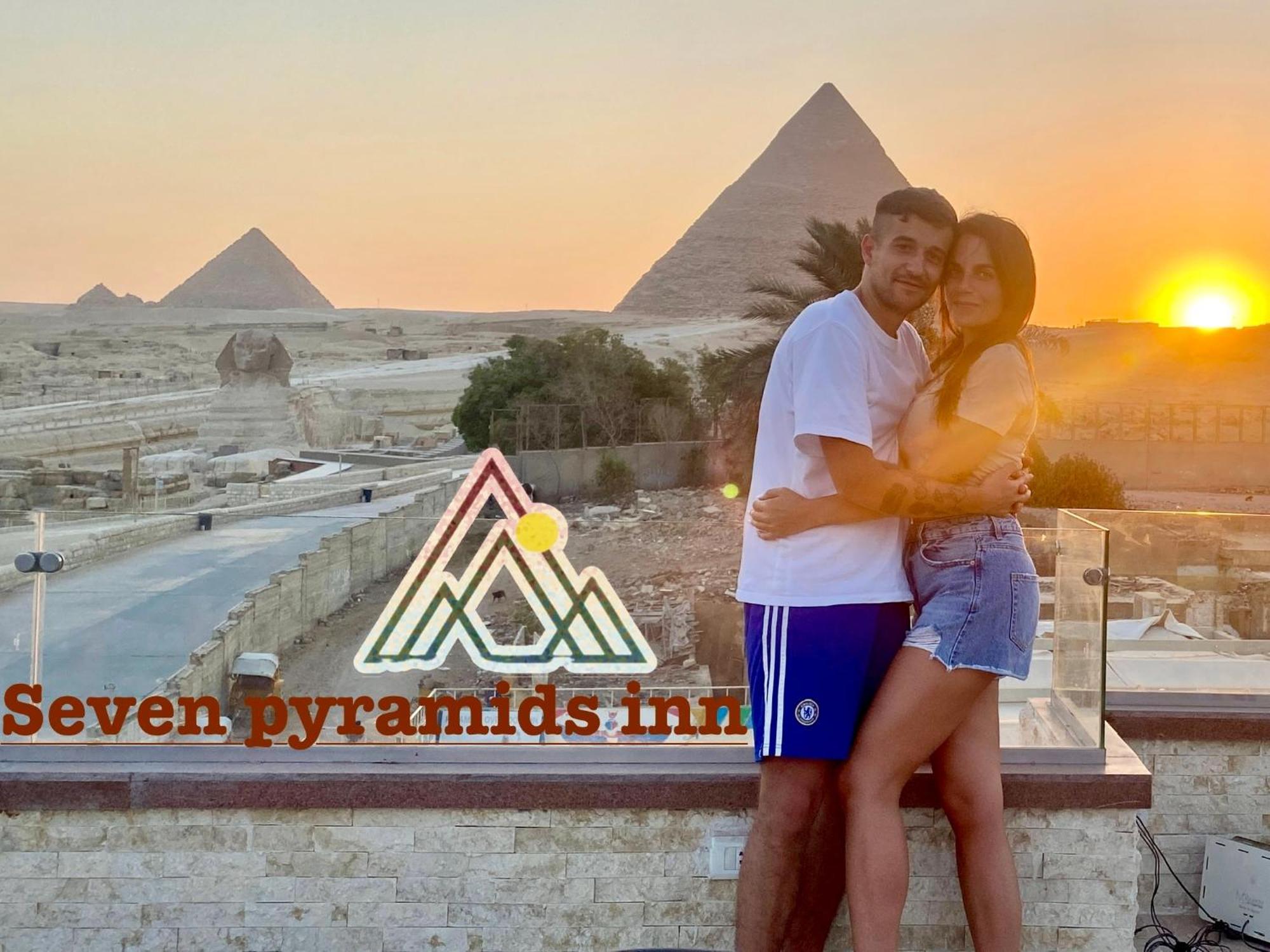 Seven Pyramids Panoramic View Inn Kafret el-Gabal Exterior photo
