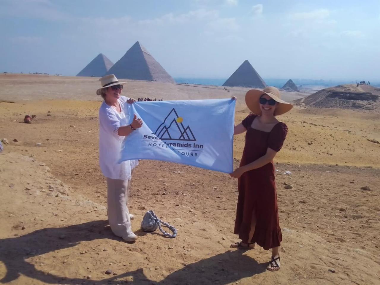 Seven Pyramids Panoramic View Inn Kafret el-Gabal Exterior photo