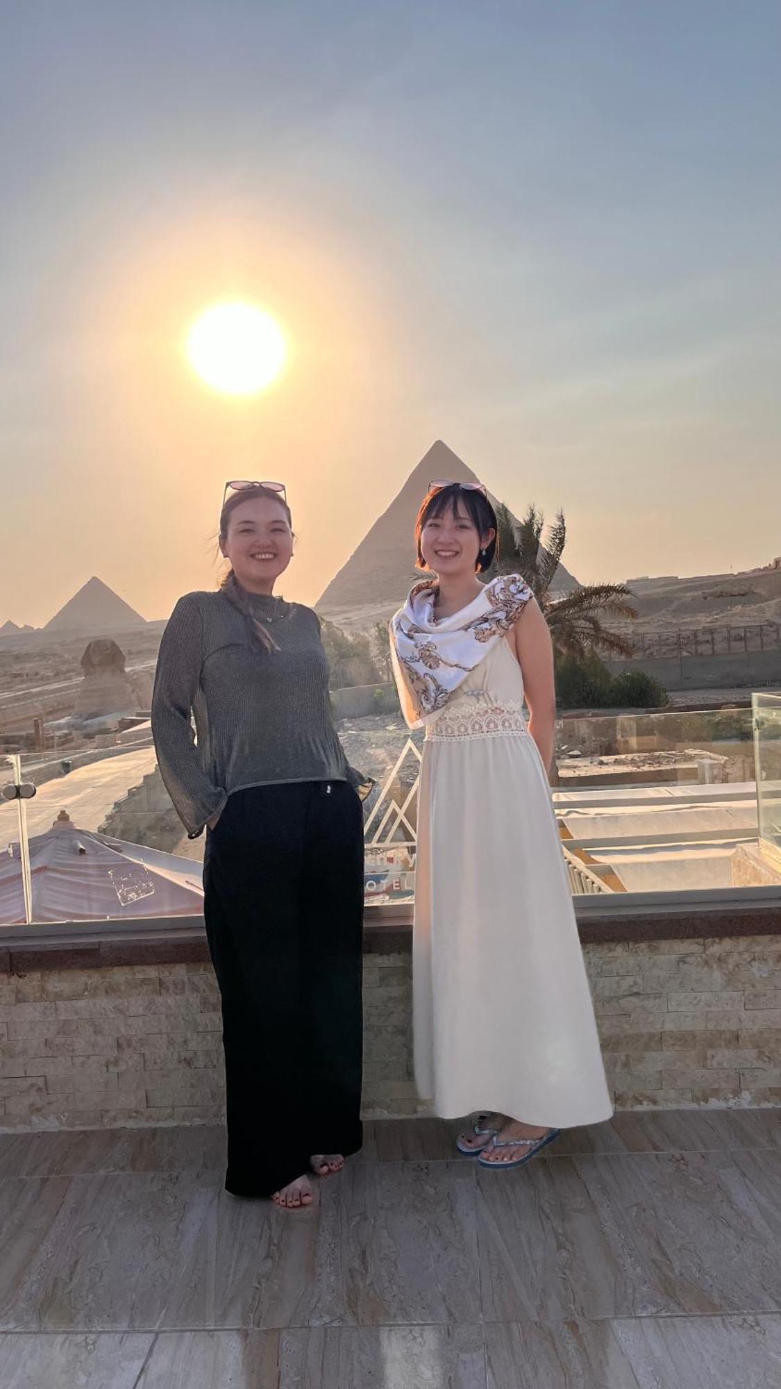 Seven Pyramids Panoramic View Inn Kafret el-Gabal Exterior photo